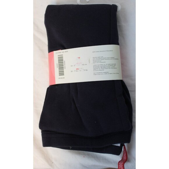 NWT 2004 Gymboree Dandelion Wishes Navy Blue Leggings Lettuce Edging sz 9 - Picture 2 of 5